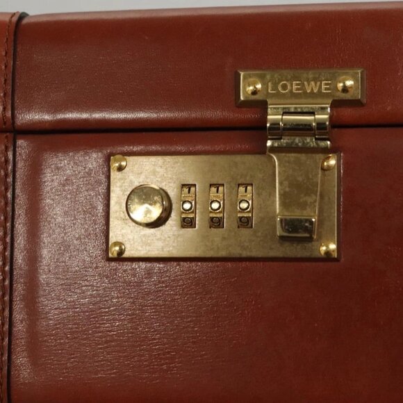 LOEWE Trunk Leather Brown Auth - Picture 11 of 16